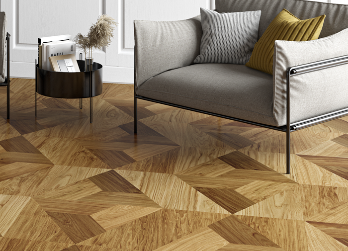 Diamond-Parkett aus Massivholz – handgefertigter Holzfußboden mit zeitlosem Design von holzbegabt