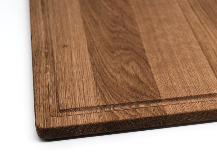 Holzbegabt Schneidebrett aus Holz mit praktischer Saftrille zum Auffangen von Flüssigkeiten, ideal zum Schneiden von Fleisch, Obst und Gemüse.