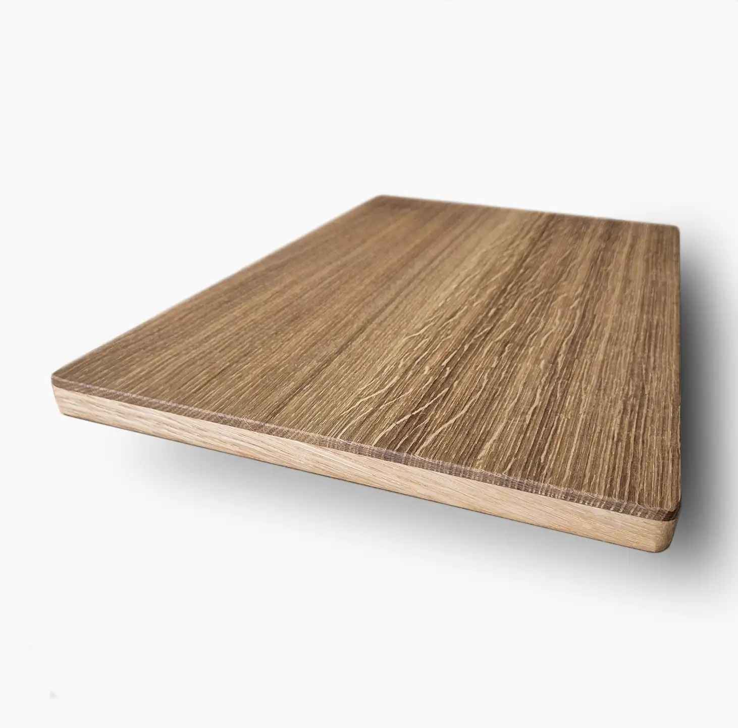 3-Schicht Schneidebrett Pirol – formstabil, langlebig und handgefertigt aus Eiche von holzbegabt.
