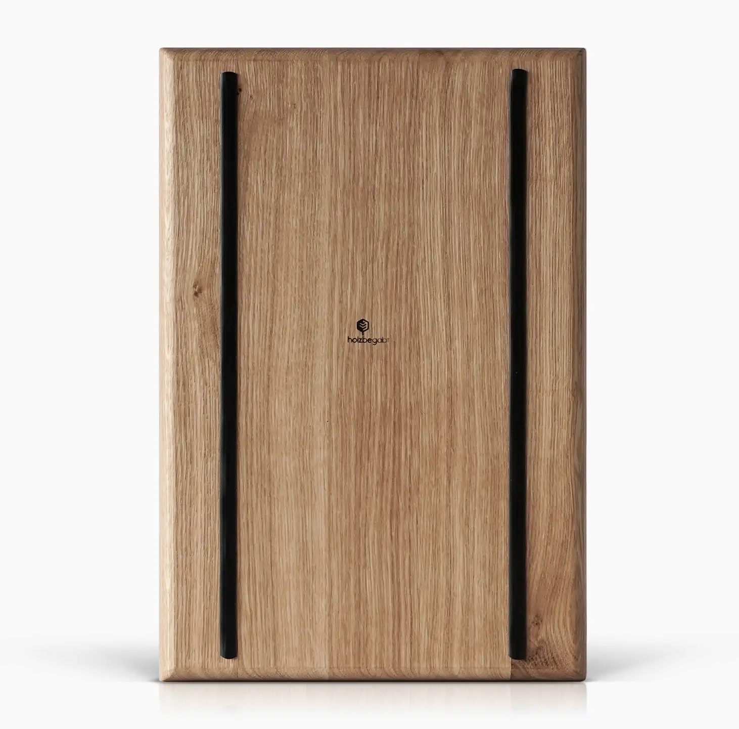 Schneidebrett Star von Holzbegabt aus Eiche mit Anti-Rutsch-Streifen, sorgt für sicheren Halt und rutschfestes Schneiden von Fleisch, Obst und Gemüse.