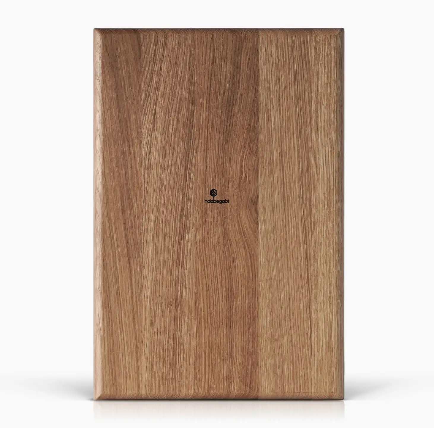 Schneidebrett Star aus Eichenholz von Holzbegabt, Rückseite ohne Anti-Rutsch-Streifen, schlichtes Design, ideal zum Schneiden von Fleisch, Obst und Gemüse.