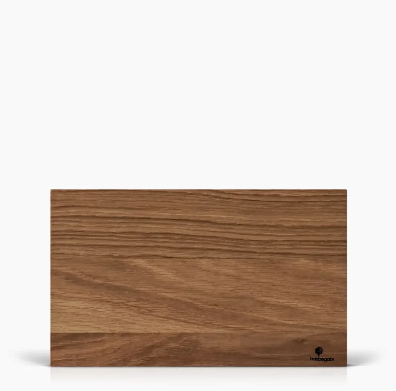 Frühstücksbrett Spatz aus Eiche – Vorderseite, handgefertigt von holzbegabt, mit sanfter Fase und natürlicher Maserung.